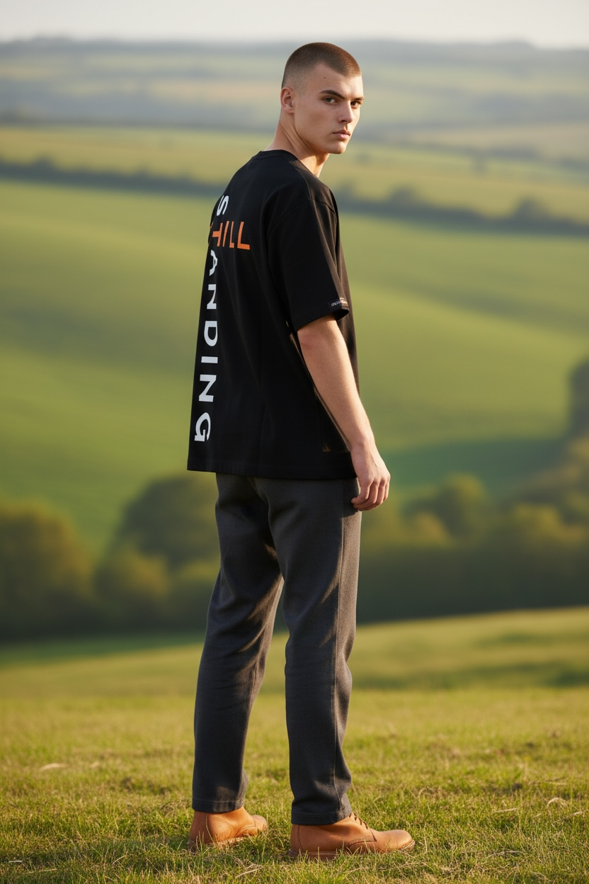 Resilience Oversized Box Fit T-Shirt (Black)