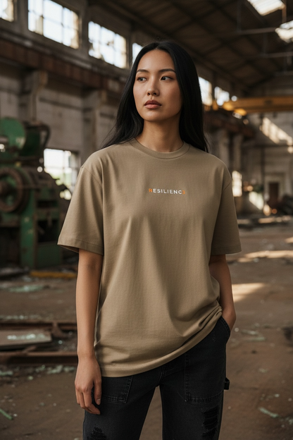 Resilience Oversized Box Fit T-Shirt (Olive)