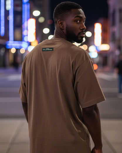 Resilience Oversized Box Fit T-Shirt (Olive)